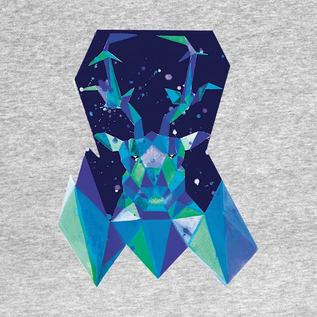 Icy Geometric Stag by DStathers